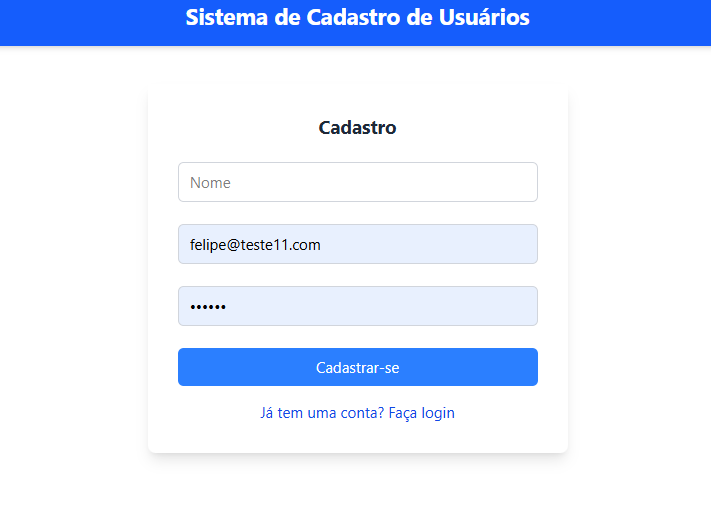 Sistema de Autenticação e Gestão de Usuários